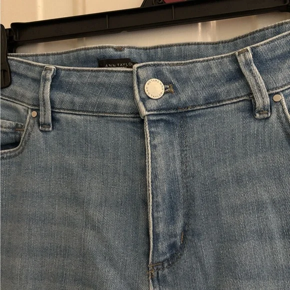 Ann Taylor Light Wash Straight Leg Jeans - Picture 3 of 6
